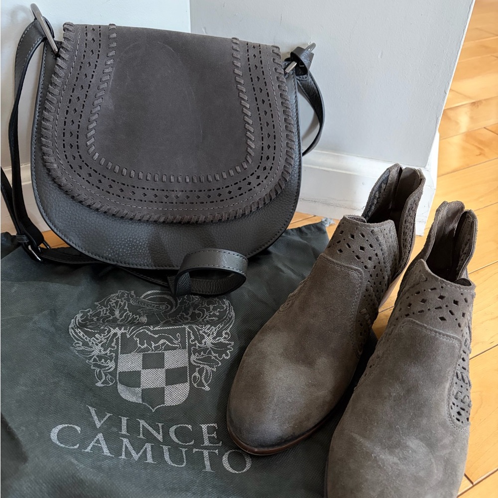 Vince Camuto Gray Bag and Boots